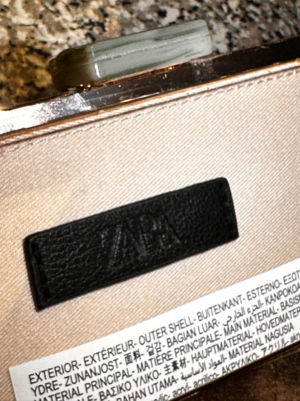 ZARA Emerald Acrylic Clutch - Picture 5 of 6